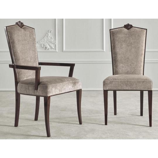 klasszikus elegans barokk egyedileg karpitozott karfas szek karpitos polgari faragott artdeco kastely fenyes ebedlo 1056s mobilsedia200 olasz toszkan butor mediterran nappali szekek butorok lameridiana mintas lakberendezes.jpg